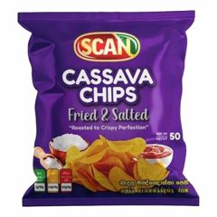 SCAN CASSAVA CHIPS FRIED & SALTED 50G