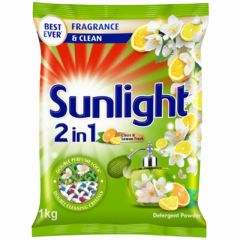 Unilever Sunlight 2 In 1 Clean & Lemon Fresh Detergent Powder 1kg