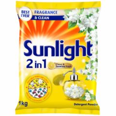 Unilever Sunlight 2 In 1 Clean & Jasmine Detergent Powder 1kg