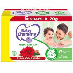 HEMAS BABY CHERAMY KOHOMBA & VENIVEL SOAP ECO PACK 75G*5