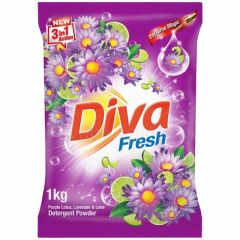 HEMAS DIVA DETERGENT POWDER (LOTUS & LIME) 1KG