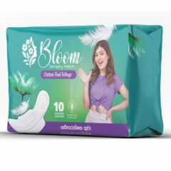 BLOOM COTTON FEEL SANITARY NAPKINS  10PCS
